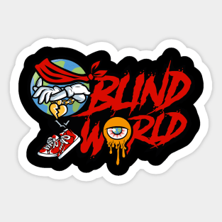 "Blind World" Progeny Tee by S&M Co. Sticker